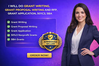 do grant writing, grant proposal writing and rfp, grant application, 501c3, sba