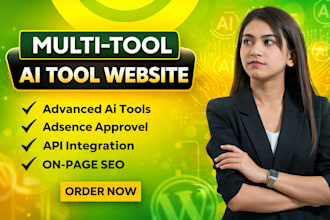 create an advanced multi tool website, ai tool website