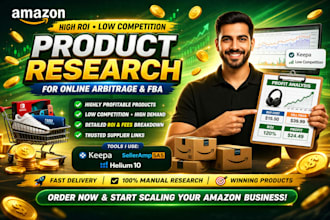 do amazon product research for online arbitrage with high ROI