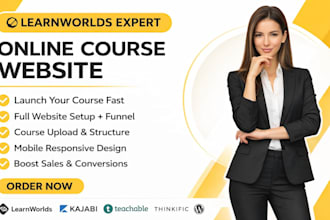 setup learnworlds online course website and be your learnworlds expert