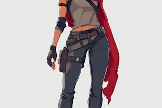 draw 2d game character or 2d game character