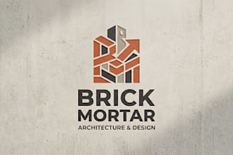 design a strong and professional brick brand logo