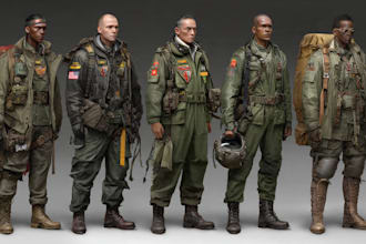 create military themed illustration for you