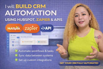 build CRM automation using like hubspot, zapier, and apis