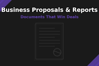 do business proposals and reports