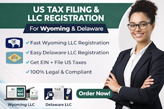 us llc registration wyoming delaware ein tax filing compliance for non residents