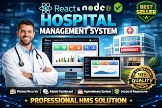 develop hospital management system using mern stack react node js