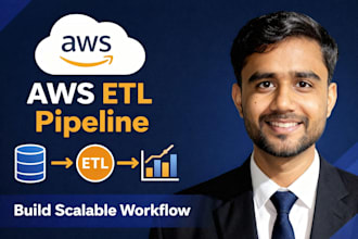 build AWS data pipelines and etl workflows