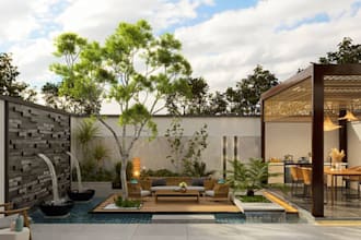do backyard landscape design, patio, outdoor living space, front yard design