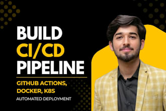 build cicd pipeline with docker, kubernetes and github actions