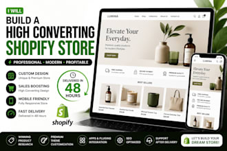 build a high converting shopify store