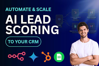 set up hubspot automation, lead scoring and sales workflows