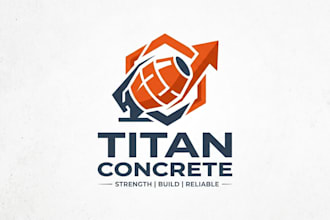 design a strong and professional concrete mixer logo
