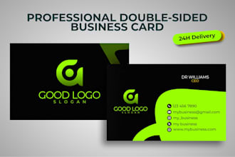 create a modern business card and consistent brand identity