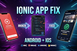 fix ionic angular mobile app bugs and issues