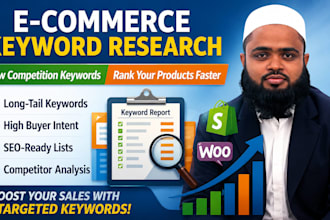 do ecommerce keyword research for the product