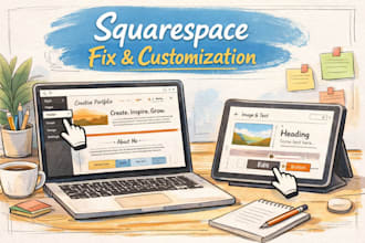 fix and customize your squarespace website to latest model