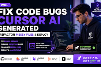 fix code bugs cursor ai generated refactor messy files and deploy