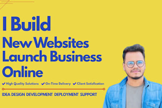 build new websites launch business online