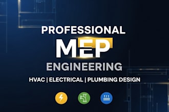 design and draft architecture and mep plans for you