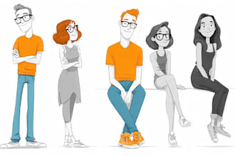 design character, illustrations for commercial use