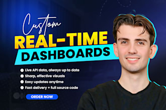 create a custom realtime dashboards with live API data