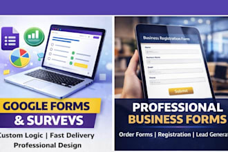 create a professional registration form and order form