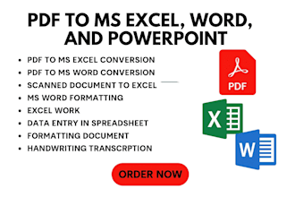 convert PDF to word excel PPT docs with formatting