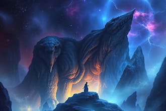 make an incredible fantasy book cover design, cover art