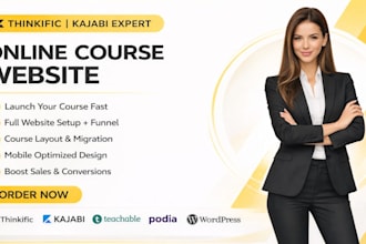 do thinkific podia kajabi website teachable course and be your thinkific expert