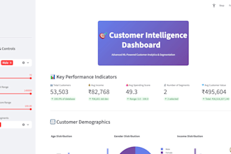 create an interactive python dashboard for data visualization