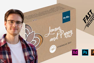 design custom box, mailer box and packaging with realistic 3d mockup