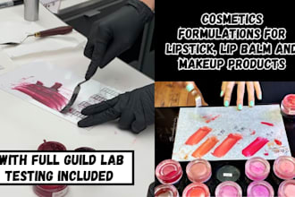 formulate color cosmetics for lipstick, lip balm and makeup product formulations