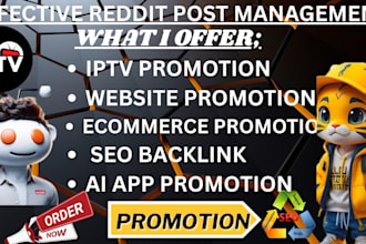 use reddit seo backlinks to promote an article, app, iptv website, and ecommerce