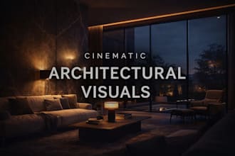 create cinematic architectural visuals for presentations