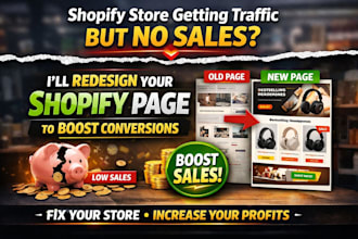 redesign shopify product page shopify landing page for higher conversion