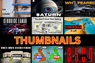 design premium custom youtube thumbnails