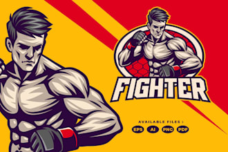 design amazing wrestling logo with unlimited revision