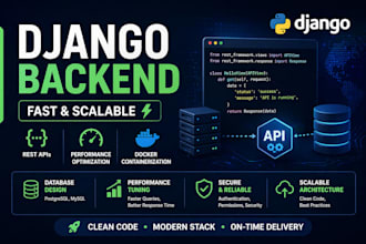 build django backend and rest api
