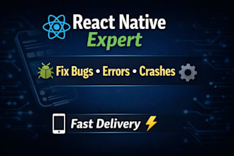 fix react native bugs, errors and crashes fast