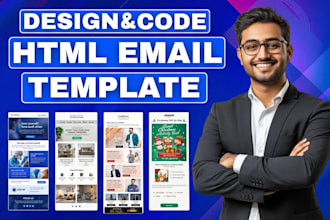 design and code responsive HTML email template