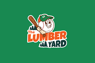 design lumber yard baseball softball logo