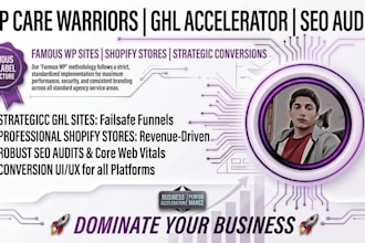 your famous label wp site designer ghl expert SEO auditor