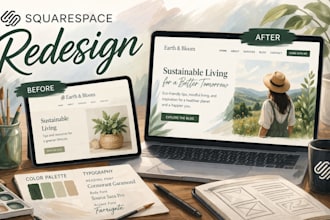 redesign your squarespace website for a modern, professional look