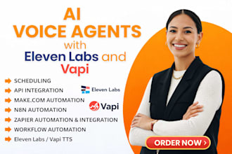 build your ai voice agents with make, n8n, vapi, zapier and elevenlabs