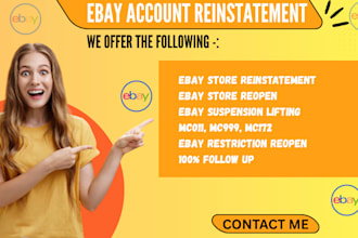 fast ebay account reinstatement, suspension appeal, ebay restriction open, mc011