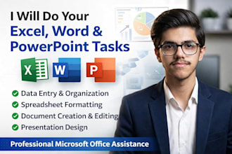 do professional work in ms word excel and powerpoint