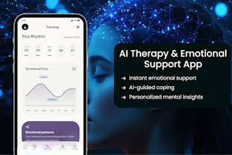 create an ai therapy app like evra and woebot for mental wellness and support