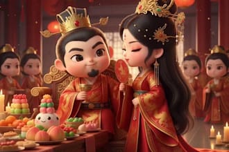 create pixar style 3d ai animation video for stories