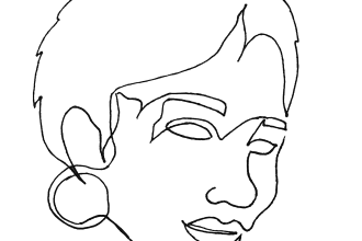 make an illustration with one line